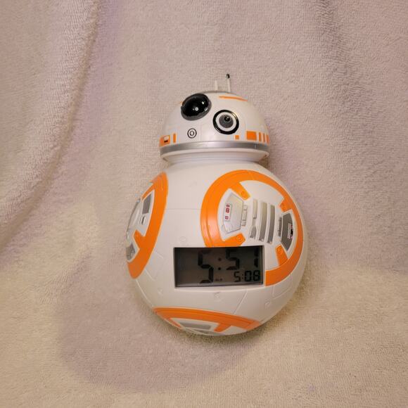 BulbBotz BB8 Star Wars Droid Lights & Sound Digital Alarm Clock 8in Works - Picture 5 of 9